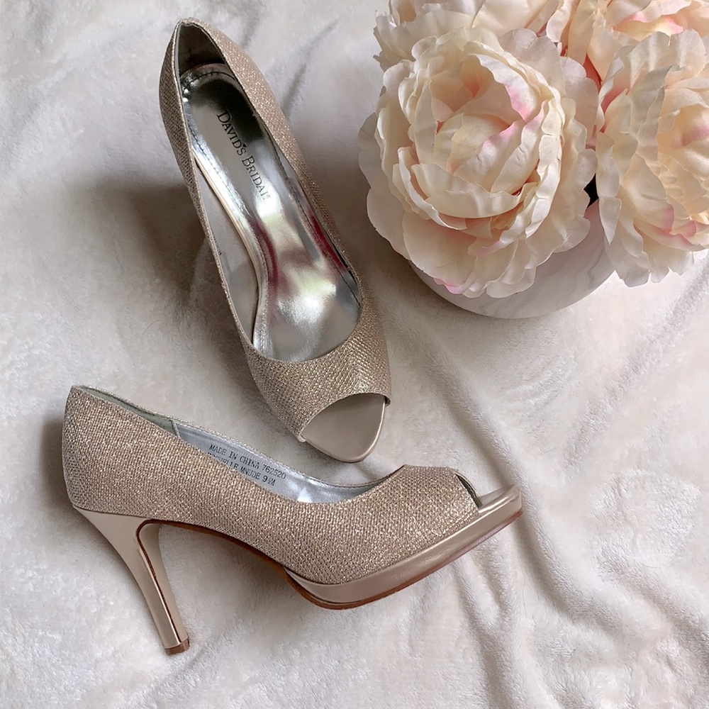 David's bridal heels (like new)